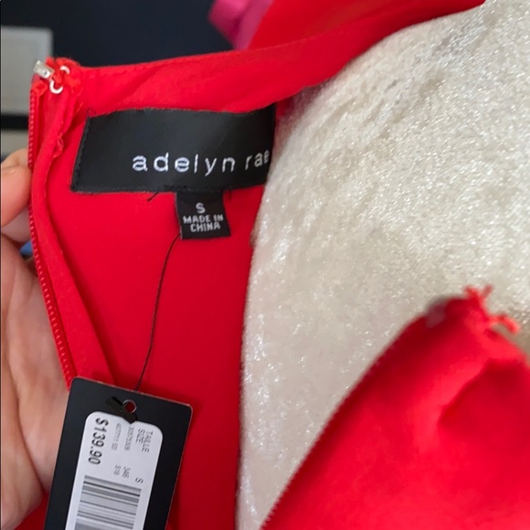 ADELYN RAE New With Tags Red Dress Cap Sleeve - Picture 2 of 7